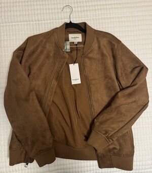 Suede Bomber Jacket